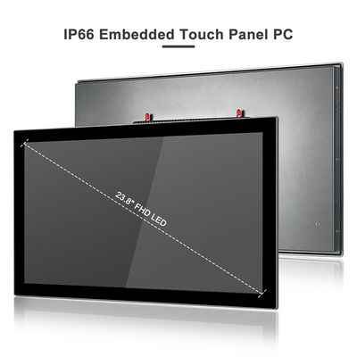 Держатель 24&quot; 1920 x 1080 Vesa ПК Lan Fanless промышленного ПК сенсорной панели двойной