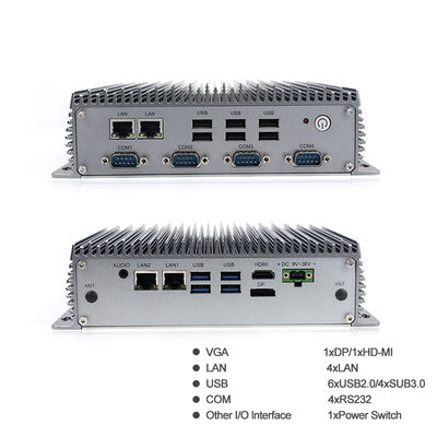 USB 4 LAN 4305U 4 10 Intel Fanless промышленного мини ПК RS232 восьмой