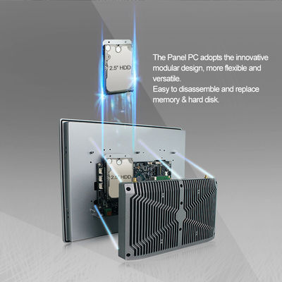 Hmi врезало промышленный ПК панели нержавеющей стали с GPIO