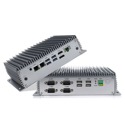 восьмой ПК коробки промышленного компьютера Gen I5 8265U Fanless врезанный мини