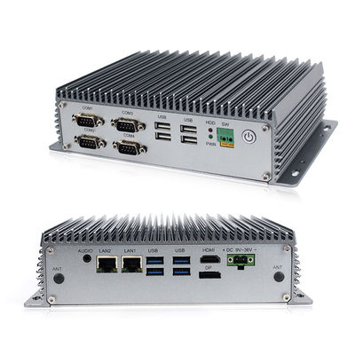 Двойной ПК Windows 10 коробки компьютера ядра 2.1GHz Fanless врезанный мини