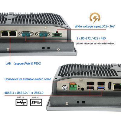 Промышленное врезанное ядр I5 Gen ранга TPM2.0 восьмого дюйма IP65 ПК 10 сенсорной панели