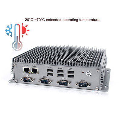 Ядр 2.1GHz ПК коробки C.P.U. I3-8145U промышленное врезанное двойное с 4 x RS232