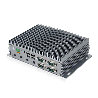 J6412 промышленный Fanless мини ПК ЛИНУКСА RS232 RS485 настольный компьютер WIN10 LAN ПК 3