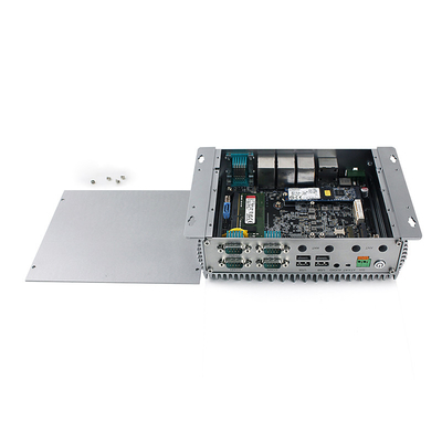 Небольшой Fanless COM USB 6 LAN 10 ПК 3 Intel Celeron J6412 компьютера коробки мини