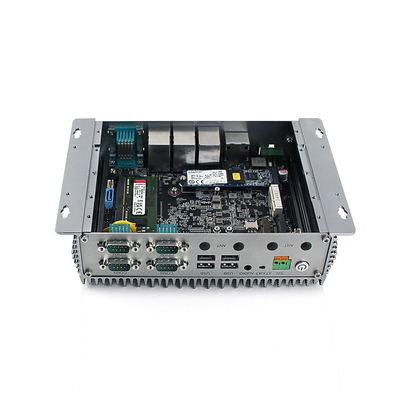 Fanless врезанный мини Линукс Lan SSD 3xRJ45 компьютера J6412 DDR4 M.2/Win10 Pro