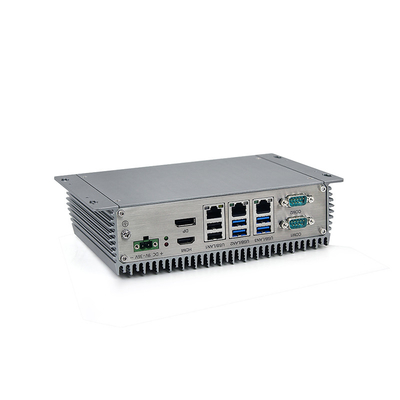 Врезанный промышленный Fanless мини ПК J6412 J1900 I3 I5 с 3*LAN 8*USB 6*COM