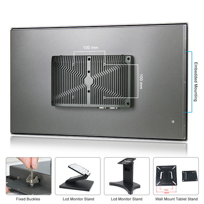 24 экрана касания ПК панели дюйма J6412 Windows 11 HMI емкостных с 2xRS485