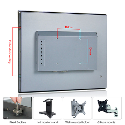 Установка 17&quot; VESA промышленный монитор экранного дисплея касания 1280 x 1024 10point PCAP