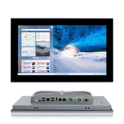 Fanless врезанное промышленное совсем в одном ПК J1900 J6412 сенсорного экрана