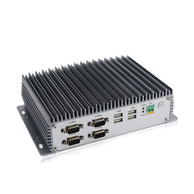 Порта сети стандарта Ethernet Intel промышленного мини ПК Fanless 2 вырезают сердцевина из управления промышленной автоматизации I7