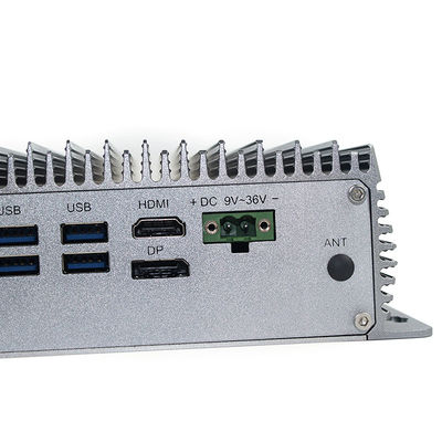 восьмой ПК сплава алюминия C.P.U. промышленный Fanless мини, ПК I3 SSD MSATA 128G Fanless мини