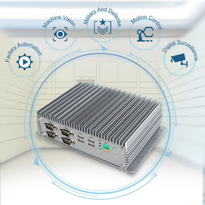 восьмой ПК сплава алюминия C.P.U. промышленный Fanless мини, ПК I3 SSD MSATA 128G Fanless мини