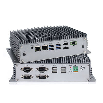 восьмой ПК сплава алюминия C.P.U. промышленный Fanless мини, ПК I3 SSD MSATA 128G Fanless мини