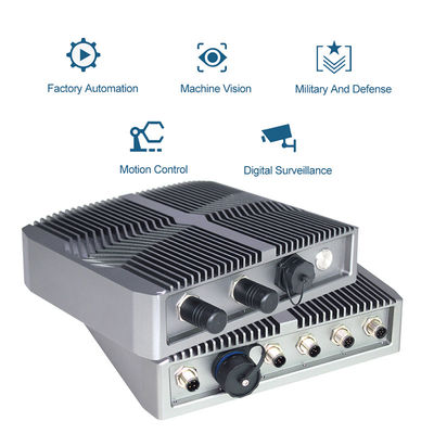 На открытом воздухе врезанный IP67 ПК Линукса Fanless мини, компьютер Gpu соединителей I/O M12 промышленный