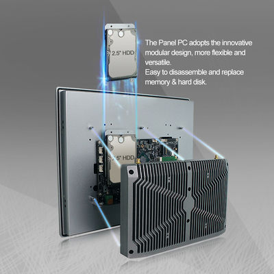 ODM 15&quot; OEM X86 Pcap все в одном настольном процессоре экрана касания I7 Fanless