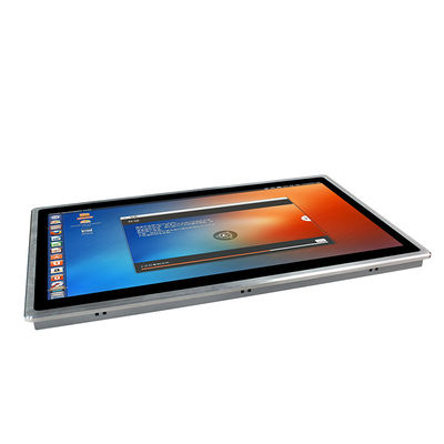 ПК 24&quot; касания IOT Fanless врезанный VGA RS232 PCAP I3 8145U Windows 10