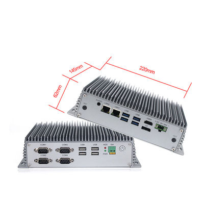 восьмой ПК коробки промышленного компьютера Gen I5 8265U Fanless врезанный мини