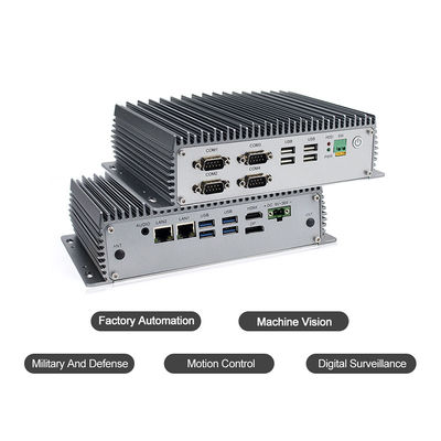 Двойной ПК Windows 10 коробки компьютера ядра 2.1GHz Fanless врезанный мини