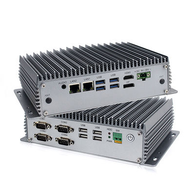 Intel I5 врезал Lan Fanless промышленного мини компьютера ПК двойной с портом Com Rs232