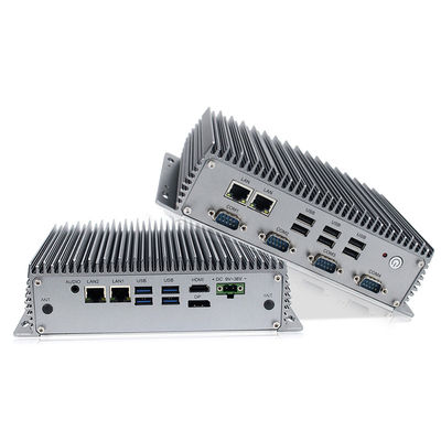 Изрезанное промышленное Fanless ядр I3 Windows10 ПК коробки врезало промышленные компьютеры