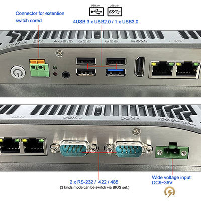 TPM2.0 1280x1024 врезало яркость 400cd/M2 ПК сенсорного экрана высокую