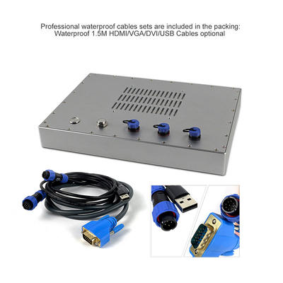 Монитор монитора 450cd/m2 промышленный Lcd экрана касания VGA DVI IP69K Lcd