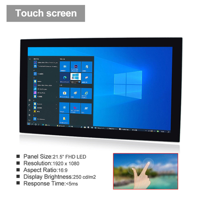 21,5&quot; установка 1920 x 1080 стены Windows 10 ПК панели FHD промышленная