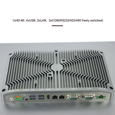 Сопротивляющийся ПК 21,5&quot; экрана касания Fanless врезанный компьютеры панели СИД I7 FHD