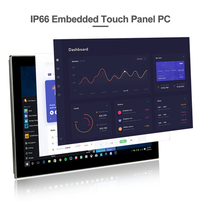 Фронт IP65 врезал ядр I5/I7 Gen Windows ПК сенсорной панели восьмое для решений HMI
